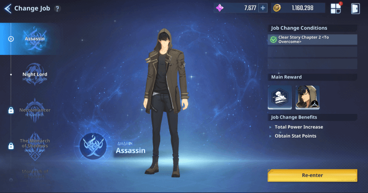 Solo Leveling Arise Assassin Job