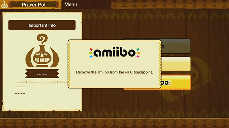 Monster Hunter Stories Amiboo NFT Touchpoint Remove