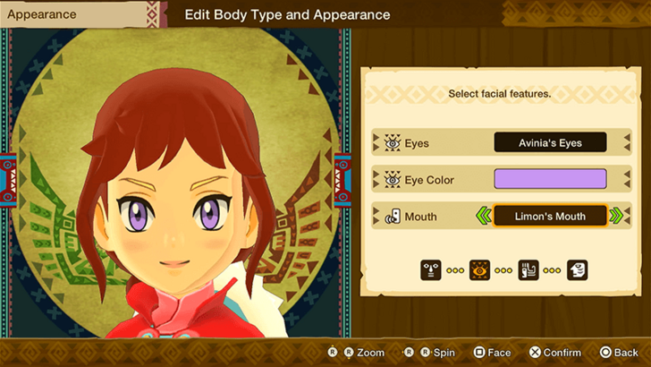 Monster Hunter Stories Character Creation Mouth