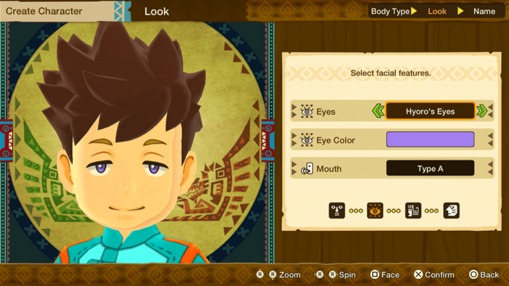 Monster Hunter Stories Character Creation Male Eyes Hyoro