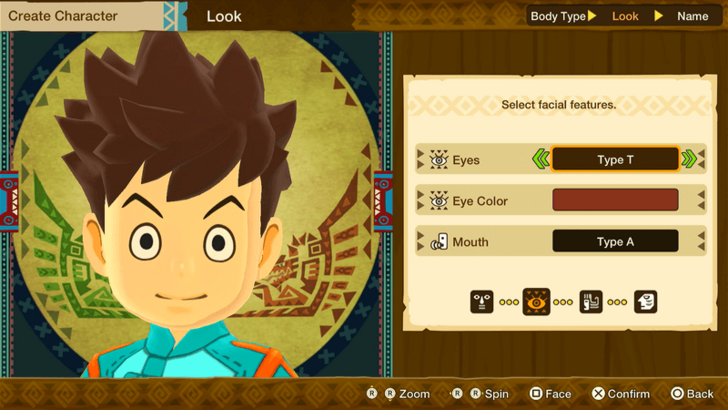 Monster Hunter Stories Character Creation Male Eyes Type T
