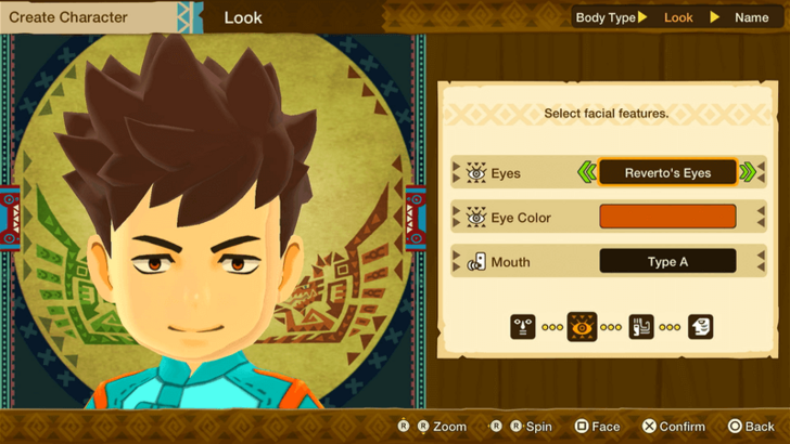Monster Hunter Stories Character Creation Male Eyes Reverto