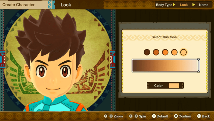 Monster Hunter Stories Character Creation Skin Tone Pale