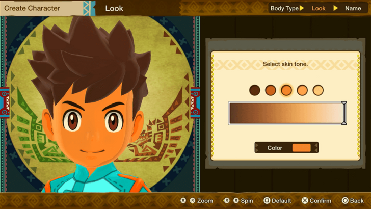 Monster Hunter Stories Character Creation Skin Tone Medium