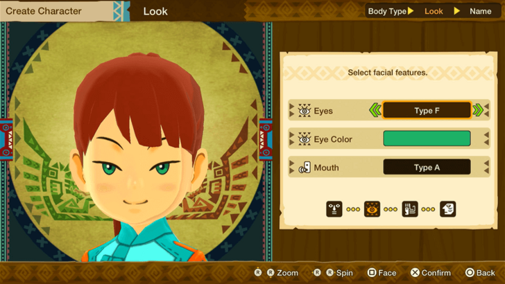 Monster Hunter Stories Character Creation Female Eyes Type F