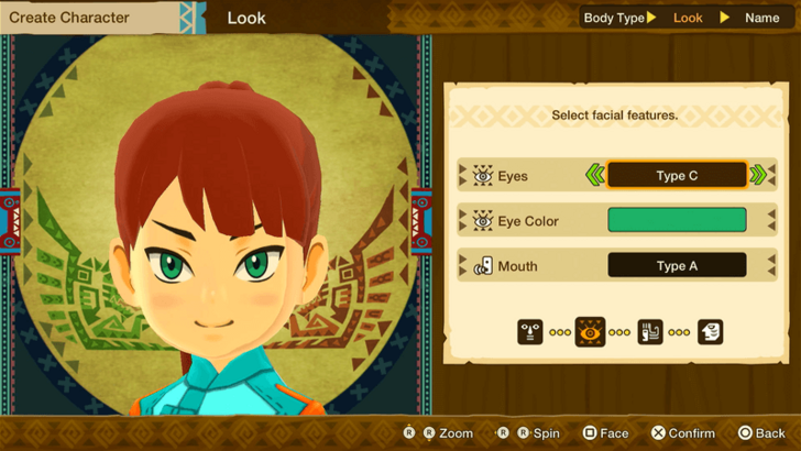 Monster Hunter Stories Character Creation Female Eyes Type C