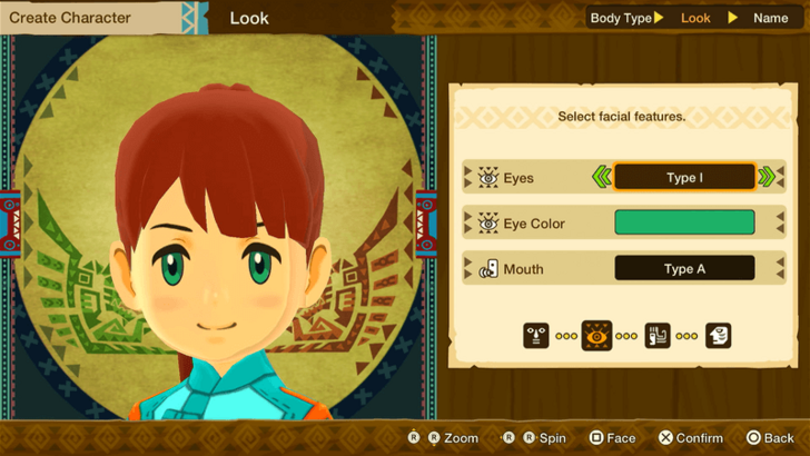 Monster Hunter Stories Character Creation Female Eyes Type I