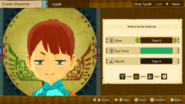 Monster Hunter Stories Character Creation Female Eyes Type Q