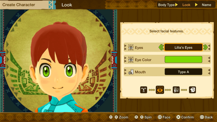 Monster Hunter Stories Character Creation Female Eyes Lilia