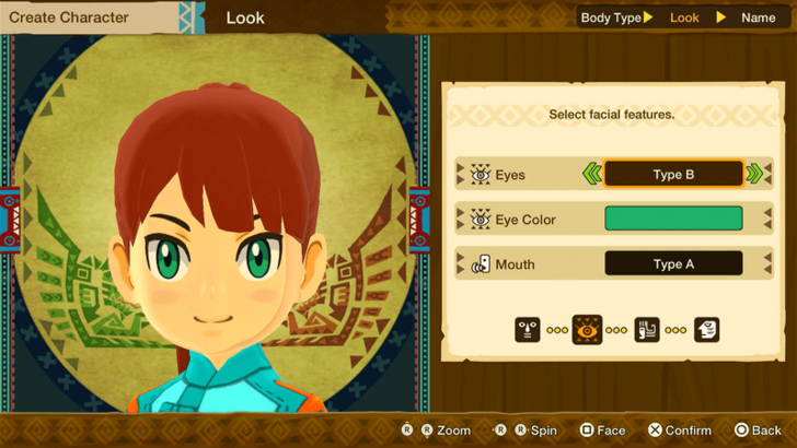 Monster Hunter Stories Character Creation Female Eyes Type B