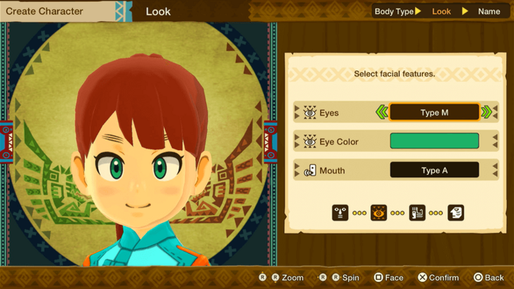 Monster Hunter Stories Character Creation Female Eyes Type M