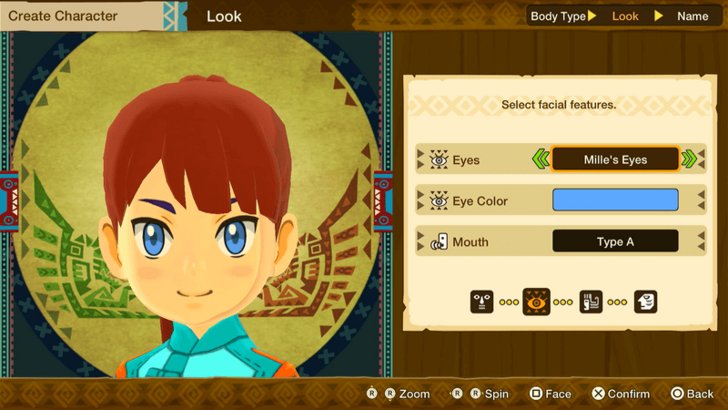 Monster Hunter Stories Character Creation Female Eyes Mille