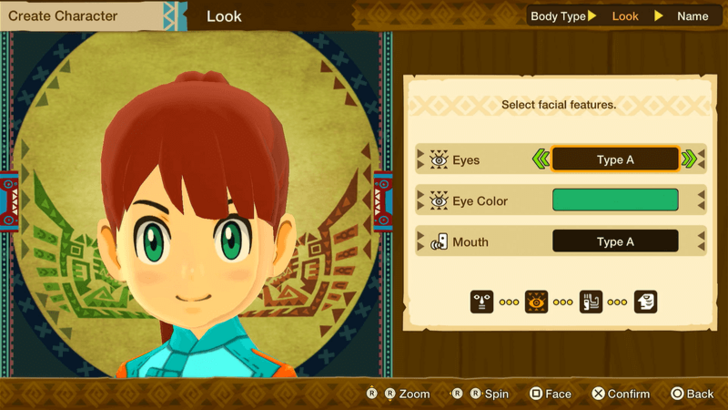 Monster Hunter Stories Character Creation Female Eyes Type A