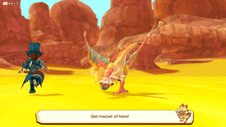 Monster Hunter Stories - Running Away