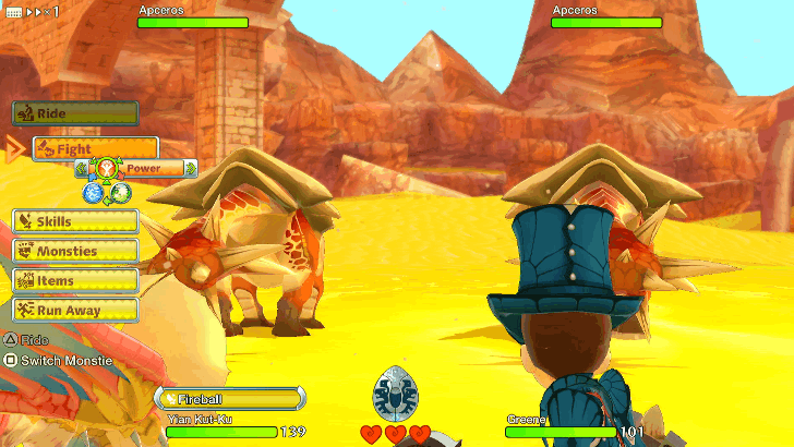 Monster Hunter Stories - Back Attacks