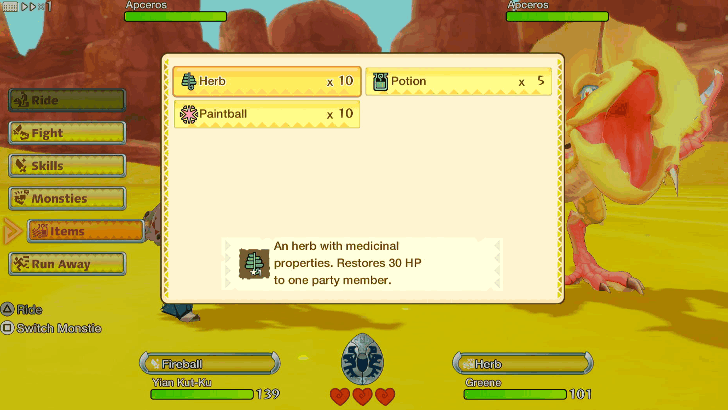 Monster Hunter Stories - Healing Items