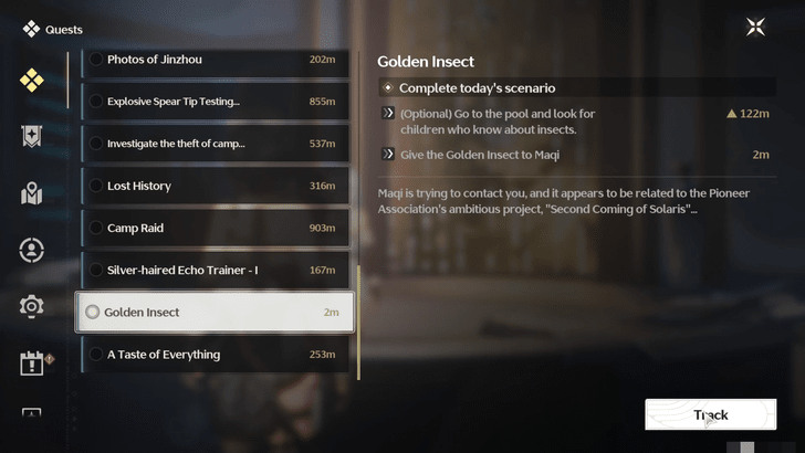 Wuthering Waves - Track Tasks From the Quest Log