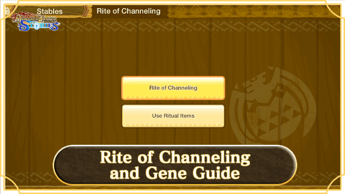 Monster Hunter Stories - Rite of Channeling and Gene Guide
