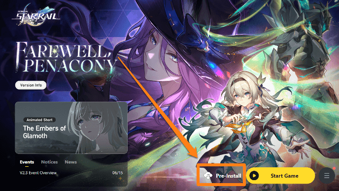 Honkai Star Rail - Game Pre-Installation