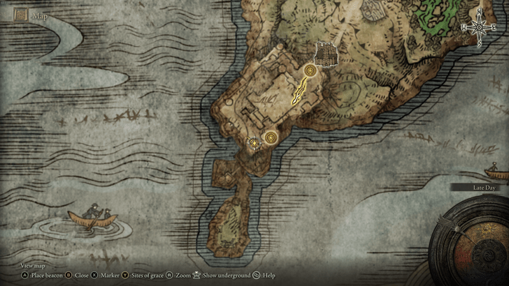 Behind the Castle Stonesword Key location