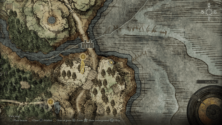 Beside the Crater-Pocked Glade Stonesword Key