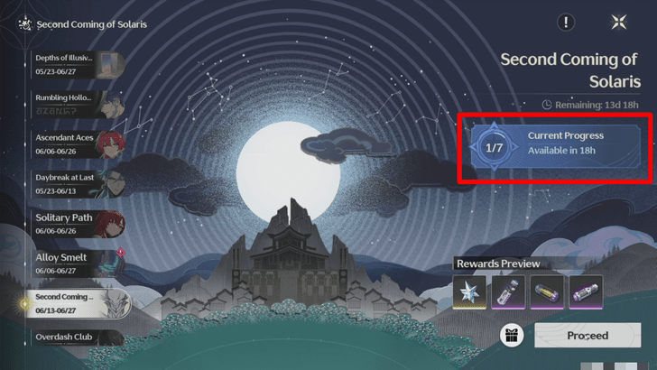 Wuthering Waves - Tasks Unlock Daily