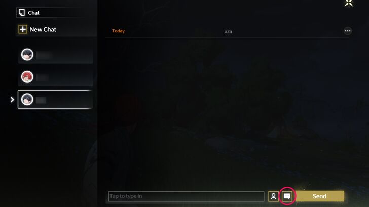 Wuthering Waves - Chat Preset Messages Button