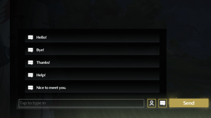 Wuthering Waves - Preset Message List