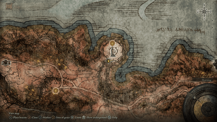 Divine Tower of Caelid Map Location