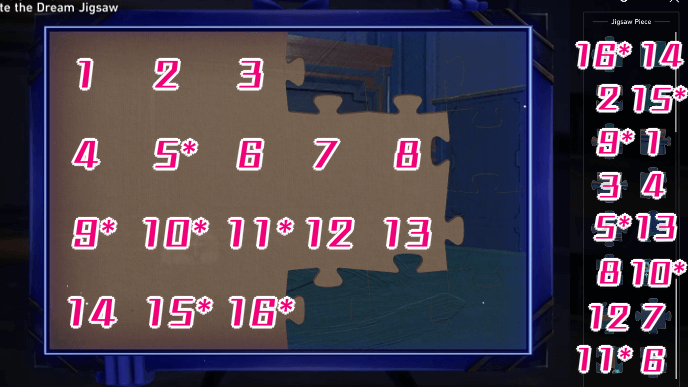 Honkai Star Rail - Penacony Grand Theater Dream Jigsaw Puzzle 1 Solution