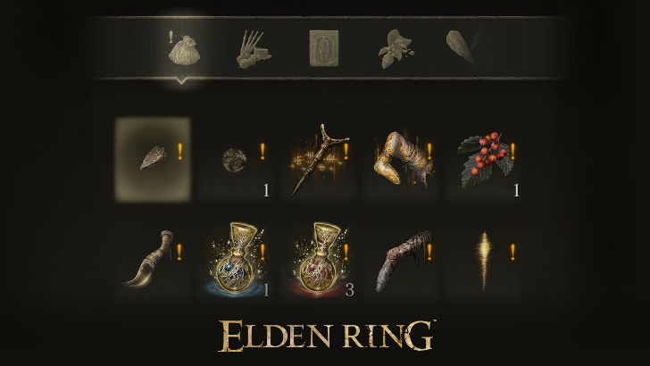 Elden Ring - Recent Items category