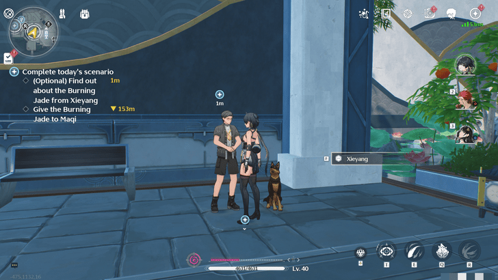 Wuthering Waves - Burning Light Jade Guide Second Coming of Solaris Day 7 - Talk to Xieyang World Location