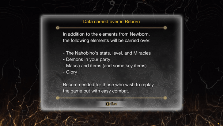 Shin Megami Tensei V Vengeance - New Game Plus Reborn.png