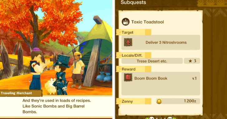 Monster Hunter Stories - Traveling Merchant in Oasum