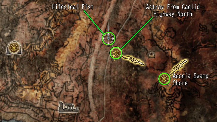Elden Ring - Lifesteal Fist Ash of War Map Location