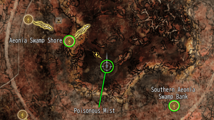 Elden Ring - Poisonous Mist Ash of War Map Location