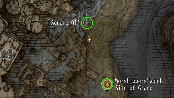Elden Ring - Square Off Ash of War Map Location
