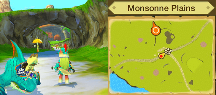 Monster Hunter Stories Catavan Monsonne Plains Central