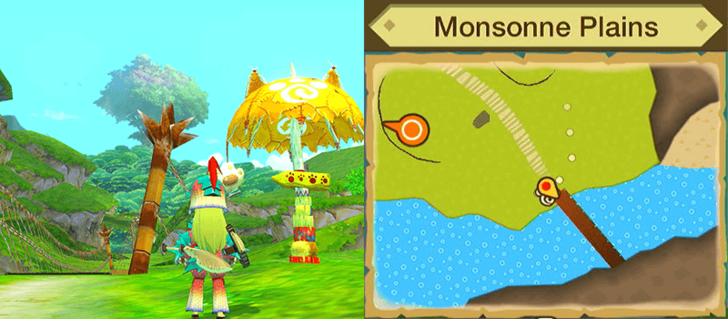 Monster Hunter Stories Catavan Monsonne Plains Rainforest Approach