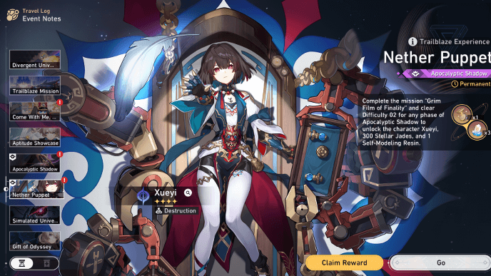 Honkai Star Rail - Apocalyptic Shadow Guide - Free 4-Star Xueyi