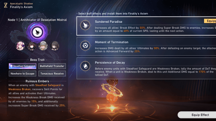 Honkai Star Rail - Apocalyptic Shadow Guide - Choose Finality