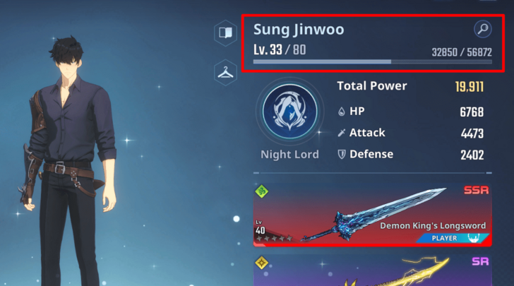Solo Leveling Arise - Level Up Sung Jinwoo