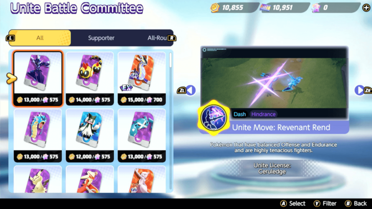 Pokemon UNITE - Ceruledge Price and Cost.png