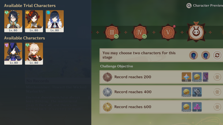 Genshin - Reflective Writing - Choose two characters