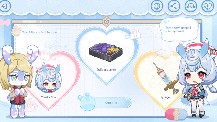 Genshin - Heartfelt Doodlings - Select the content to draw