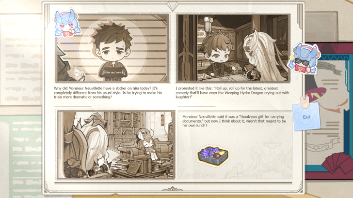 Genshin - Heartfelt Doodlings - Read Bulletin Board Reports