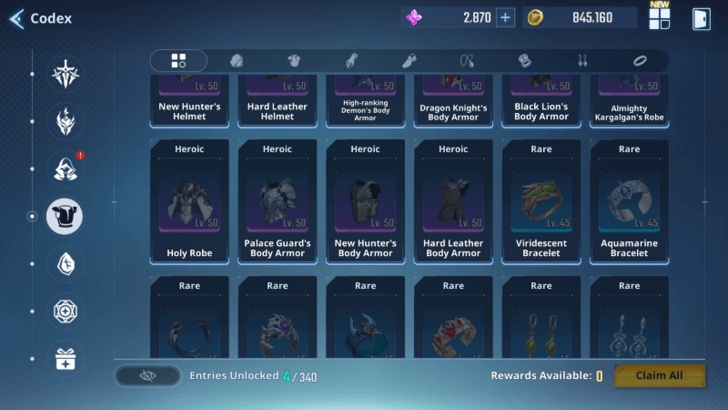 Solo Leveling Arise - Different Rarities