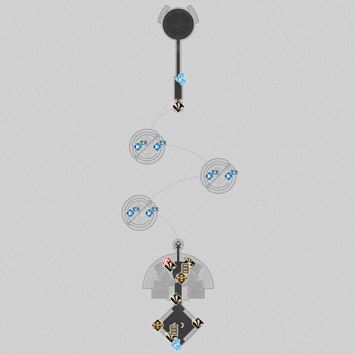 Honkai Star Rail - SoulGlad Scorchsand Audition Venue Full Map