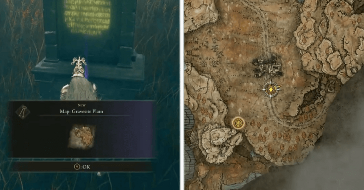 Gravesite Plain Map Fragment Location