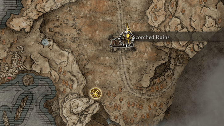 Elden Ring - Blade of Mercy Talisman Map View